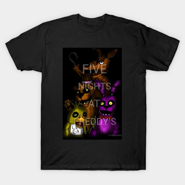 FNAF Cast T-Shirt by CutesyKreepy